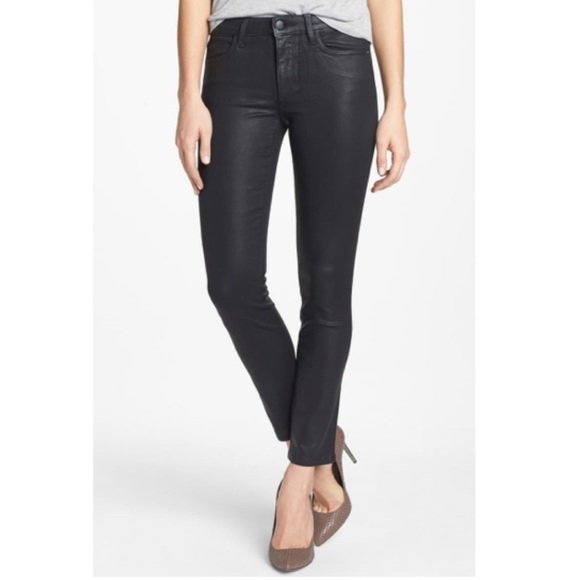 Joe's Jeans The Skinny Jeans in Coated Black Size 28 - Picture 1 of 15